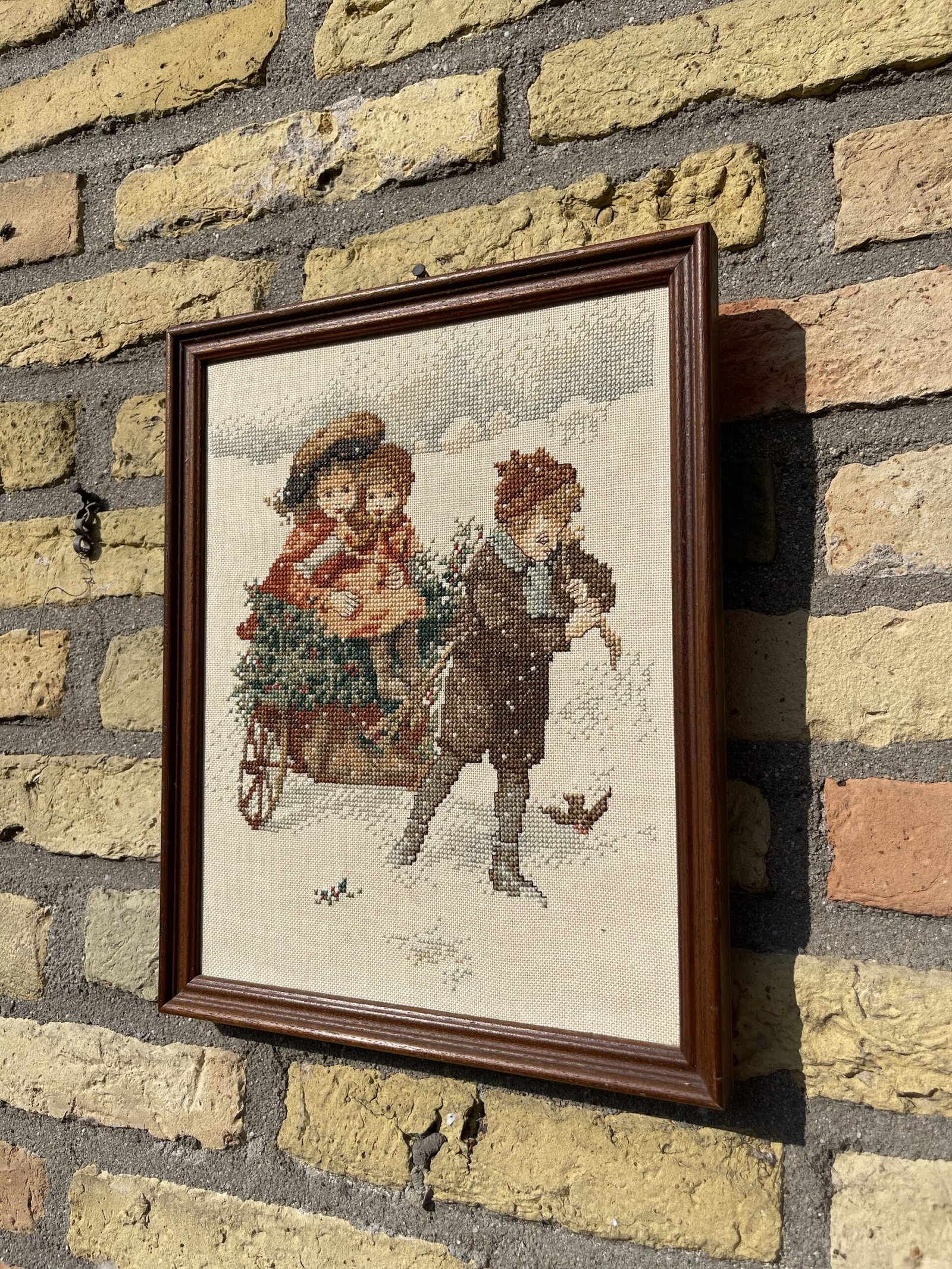 Borduurwerk in lijst